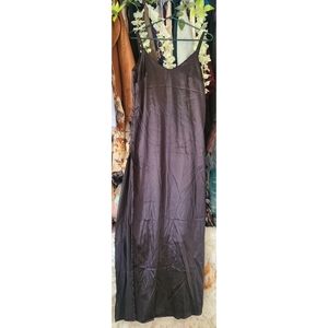 *SOLD ON 6/8* Black satin dress.